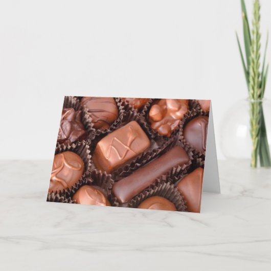 Valentine Chocolates Urlaubskarte Feiertagskarte (Vorderseite)