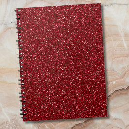 Valentine Classic Trendy Red Glitter Notizblock