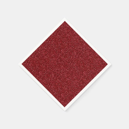 Valentine Classic Trendy Red Glitter Serviette (Ecke)