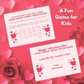 Valentine Classroom Game-Secret Code Mitteilungskarte