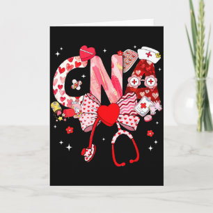 Valentine Cna Krankenschwester Kokette Schleife St Karte
