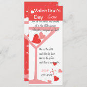 Valentine Cocktails Einladung (Vorne/Hinten)