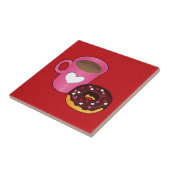 Valentine Coffee and Donut Fliese (Seite)