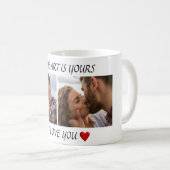 Valentine Coffee Mug I Love You with Couple Photos Kaffeetasse (VorderseiteRechts)