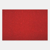 Valentine Collection Schlicht Red Glitzer Geschenkpapier Set (Vorderseite 3)