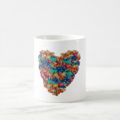 Valentine Colorful Heart Tasse (Mittel)