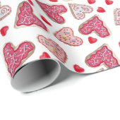 Valentine Cookie Collage Geschenkpapier (Rolleneckpunkt)