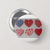 Valentine Cookie Hearts Button (Vorne & Hinten)