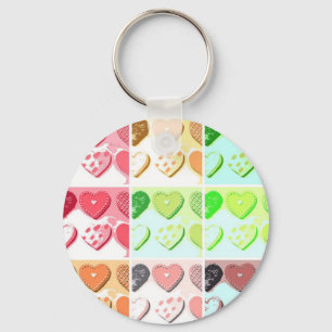 Valentine Cookie Hearts Schlüsselanhänger