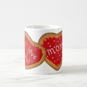 Valentine Cookies für die Mama-Kaffee-Tasse Kaffeetasse