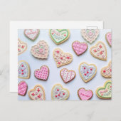 Valentine Cookies | Postkarte (Vorne/Hinten)