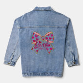 Valentine Coquette Christlich Jeansjacke (Rückseite)