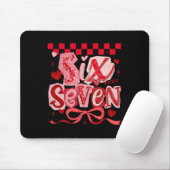 Valentine Coquette Sechs Sieben Schleife 6 7 Meme Mousepad (Mit Mouse)