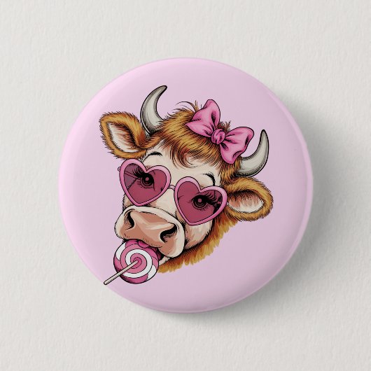 Valentine Coquette Valentinstag Button (Vorderseite)