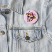 Valentine Coquette Valentinstag Button (Beispiel)