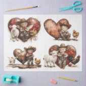 Valentine Country Fried Seidenpapier (Basteln)