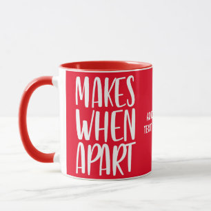Valentine Couple macht, wenn sie zu zweit ist Tasse