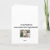 Valentine Cow Feiertagskarte (Rückseite)
