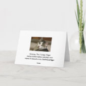 Valentine Cub Feiertagskarte (Rückseite)