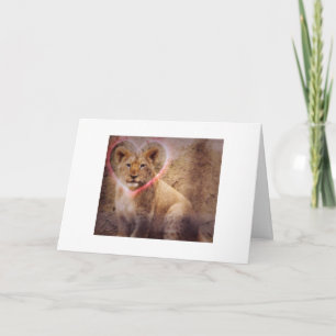 Valentine Cub Feiertagskarte