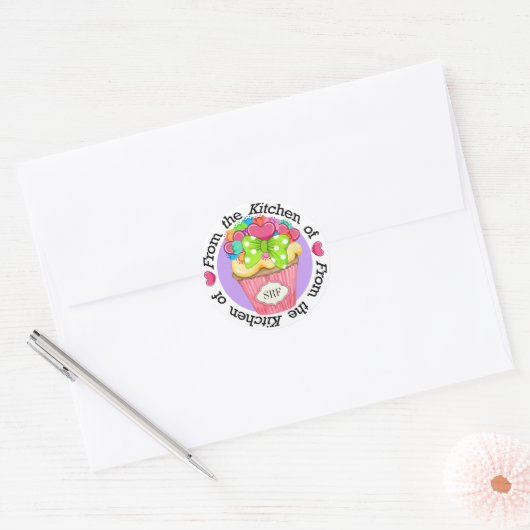 Valentine Cupcake Kitchen Sticker (Umschlag)