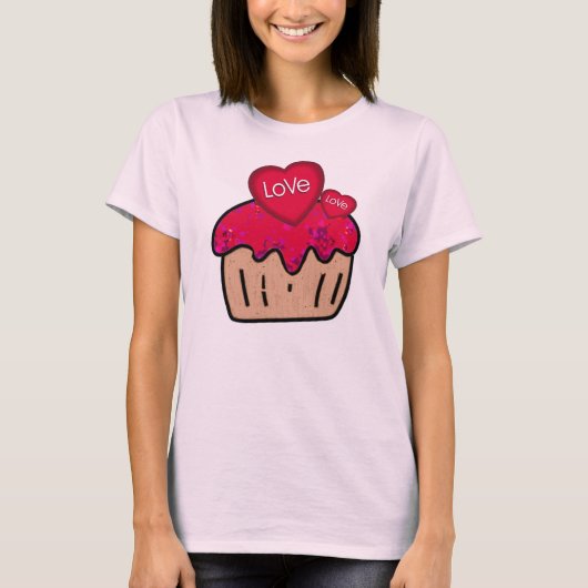 VALENTINE Cupcake T-Shirt (Vorderseite)