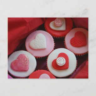 Valentine Cupcakes Feiertagspostkarte