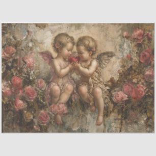 Valentine Cupid Babies Seidenpapier
