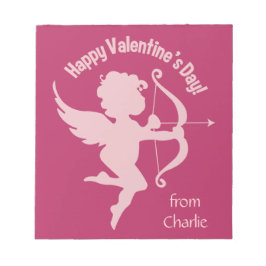 Valentine Cupid individuelle Name Notizblock