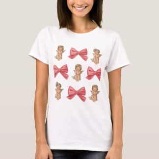 Valentine Cupid Kokette Rosa T-Shirt