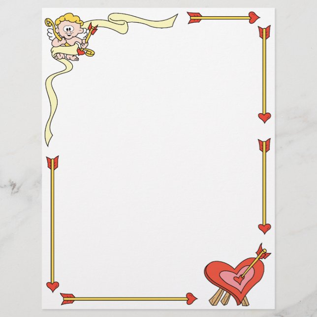 Valentine Cupid Letterhead (Vorderseite)