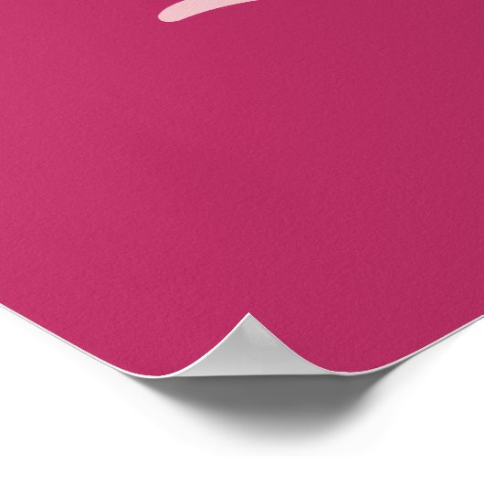 Valentine Cupid optionales Namensposter Poster (Ecke)