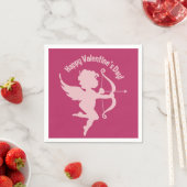 Valentine Cupid Papier Servietten (Beispiel)