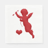 Valentine Cupid Serviette (Vorderseite)
