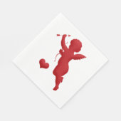 Valentine Cupid Serviette (Ecke)