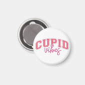 Valentine Cupid Vibes Magnet (Vorderseite/Rückseite)