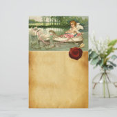 VALENTINE CUPID, VON SCHWANKEN GEPULDET, ROT-WAX-S BRIEFPAPIER (Stehend Vorderseite)