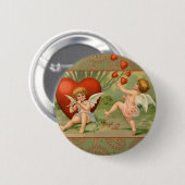 Valentine Cupids Liebe Antik Vintag Button (Vorne & Hinten)