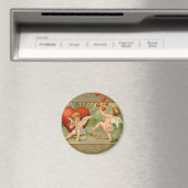 Valentine Cupids Liebe Antik Vintag Magnet (In Situ (Geschirrspüler))