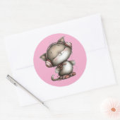 Valentine Cute Cat 3 Inch Sticker – Love Design (Umschlag)