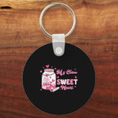 Valentine Cute Teacher My Cl Is Full Of Sweetheart Schlüsselanhänger (Vorderseite)