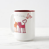 Valentine Cute Zweifarbige Tasse (Vorderseite Links)