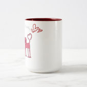 Valentine Cute Zweifarbige Tasse (Mittel)