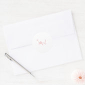 Valentine-Dackel-Aufkleber Runder Aufkleber (Umschlag)