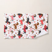 Valentine Dackel Badetuch Set (Handtuch)