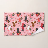 Valentine Dackel Badhandtuch Set (Handtuch)