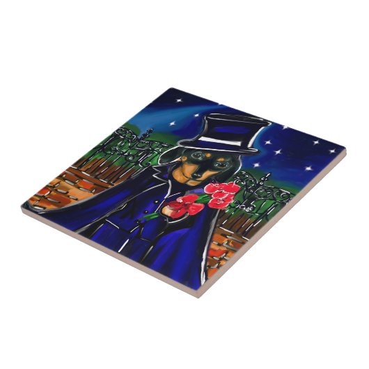 VALENTINE-DACKEL FLIESE (Seite)