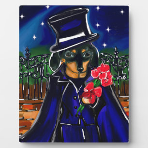 VALENTINE-DACKEL FOTOPLATTE