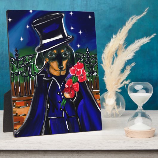 VALENTINE-DACKEL FOTOPLATTE (Seite)