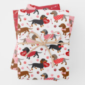 Valentine Dackel Geschenkpapier Set (Beispiel)